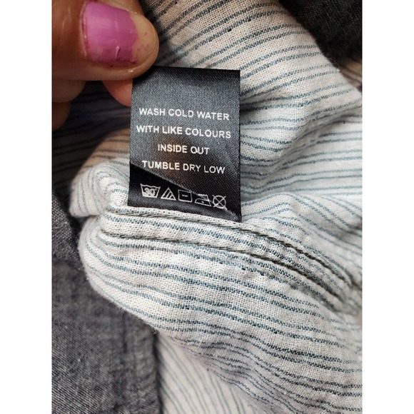 Matix Shirt Mens Large Gray Slim Fit Long Sleeve Chest Pocket Collar Button Down - Picture 6 of 9